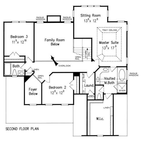 Bakersfield House Floor Plan Frank Betz Ociates Second Floor