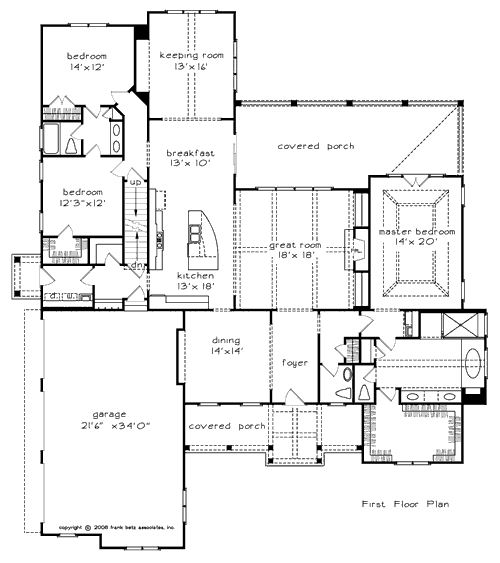  MAGNOLIA  SPRINGS  House  Floor Plan  Frank Betz Associates