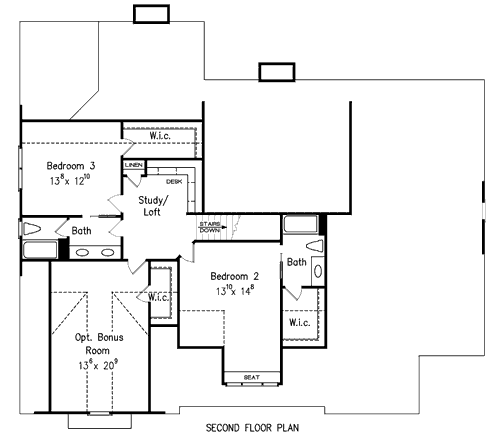 PIEDMONT PARK House Floor Plan Frank Betz Associates