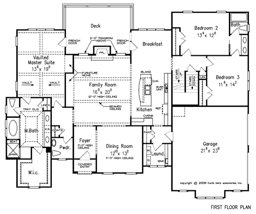 Sentinel House Floor Plan Frank Betz Ociates First Floor