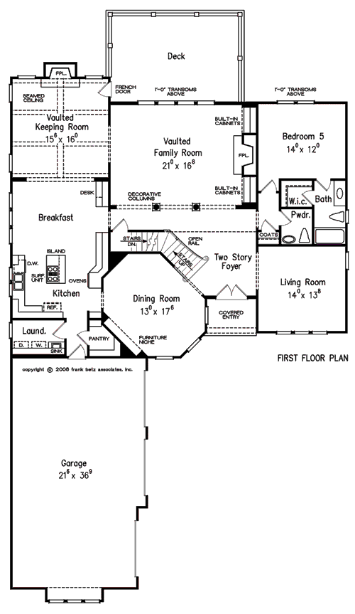 AVONLEA House Floor Plan | Frank Betz Associates AVONLEA House Floor Plan | Frank Betz Associates