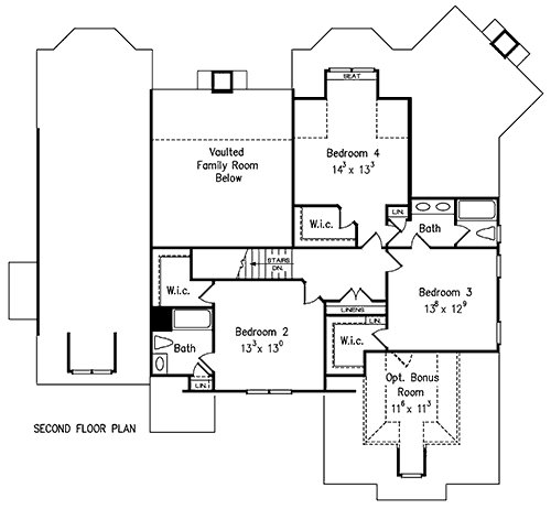 LYNDEN MANOR House Floor Plan | Frank Betz Associates