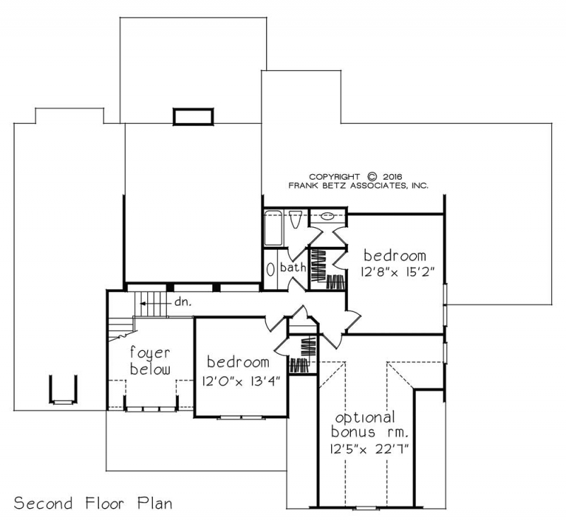  STATESBORO  House  Floor Plan  Frank Betz Associates