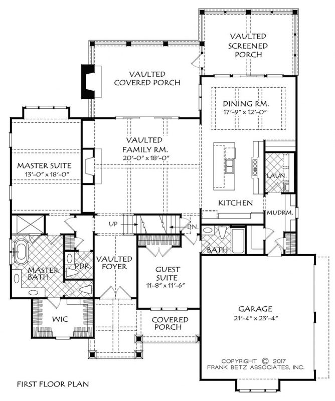 EMBRY HILLS House Floor Plan Frank Betz Associates