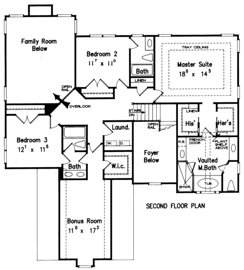 GARRISON House Floor Plan Frank Betz Associates