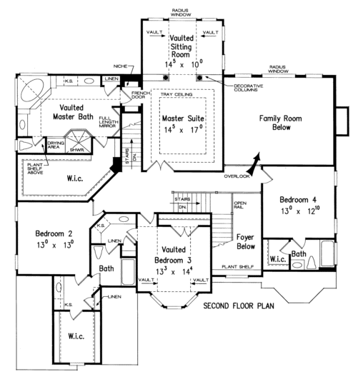 LITCHFIELD House Floor Plan Frank Betz Associates