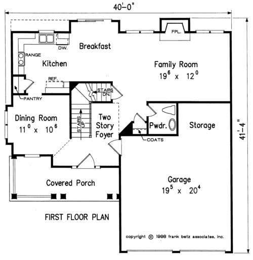 Shiloh House Floor Plan Frank Betz Associates